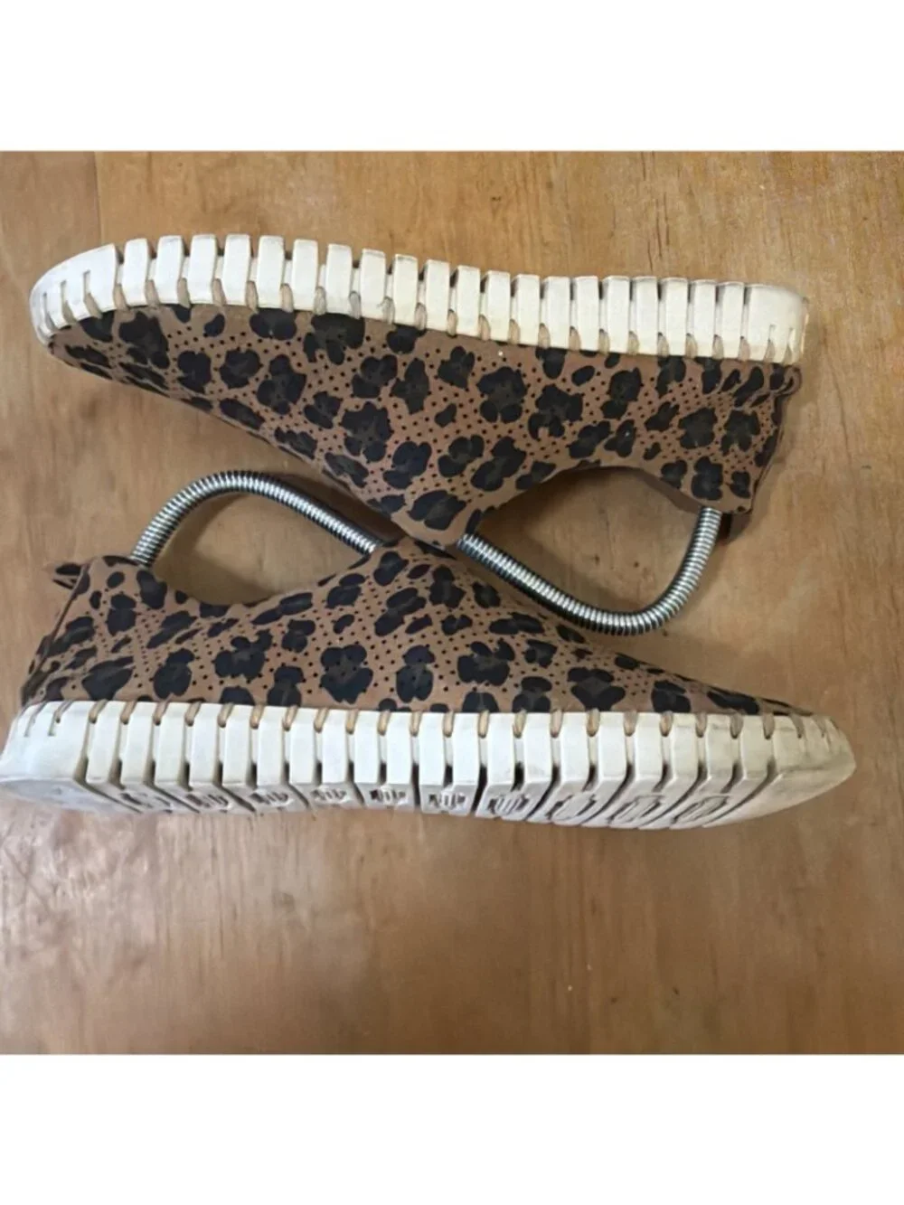 Ilse Jacobsen Tulip Slip On Shoes 40 Womens 9 Brown Leopard Comfort Summer